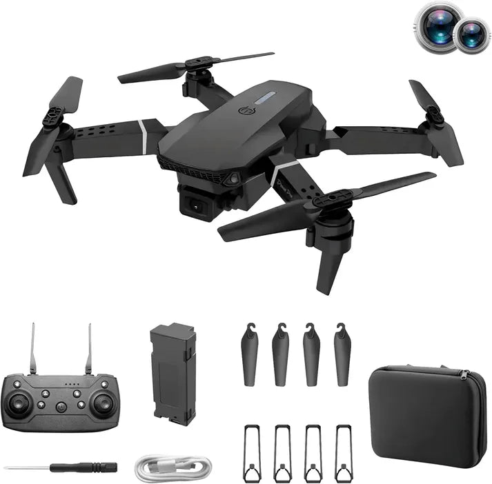 Foldable Dual Camera Drone with HD WiFi Camera, Obstacle Avoidance & Altitude Hold