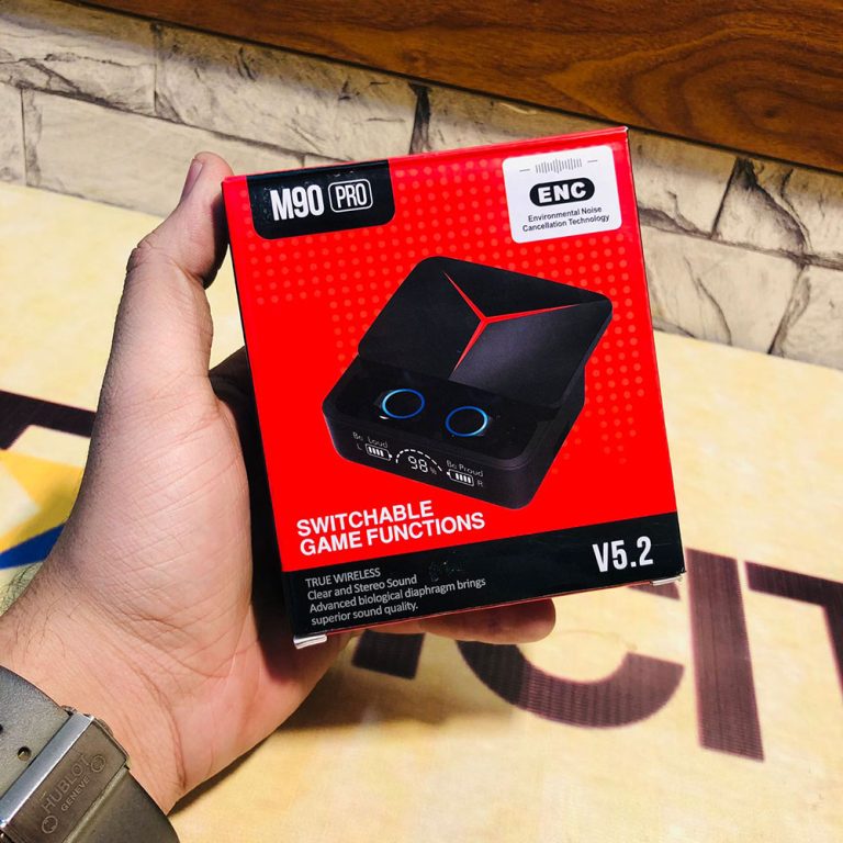 M90 Pro TWS Wireless Earbuds – Premium Bluetooth Earphones with LED Digital Display