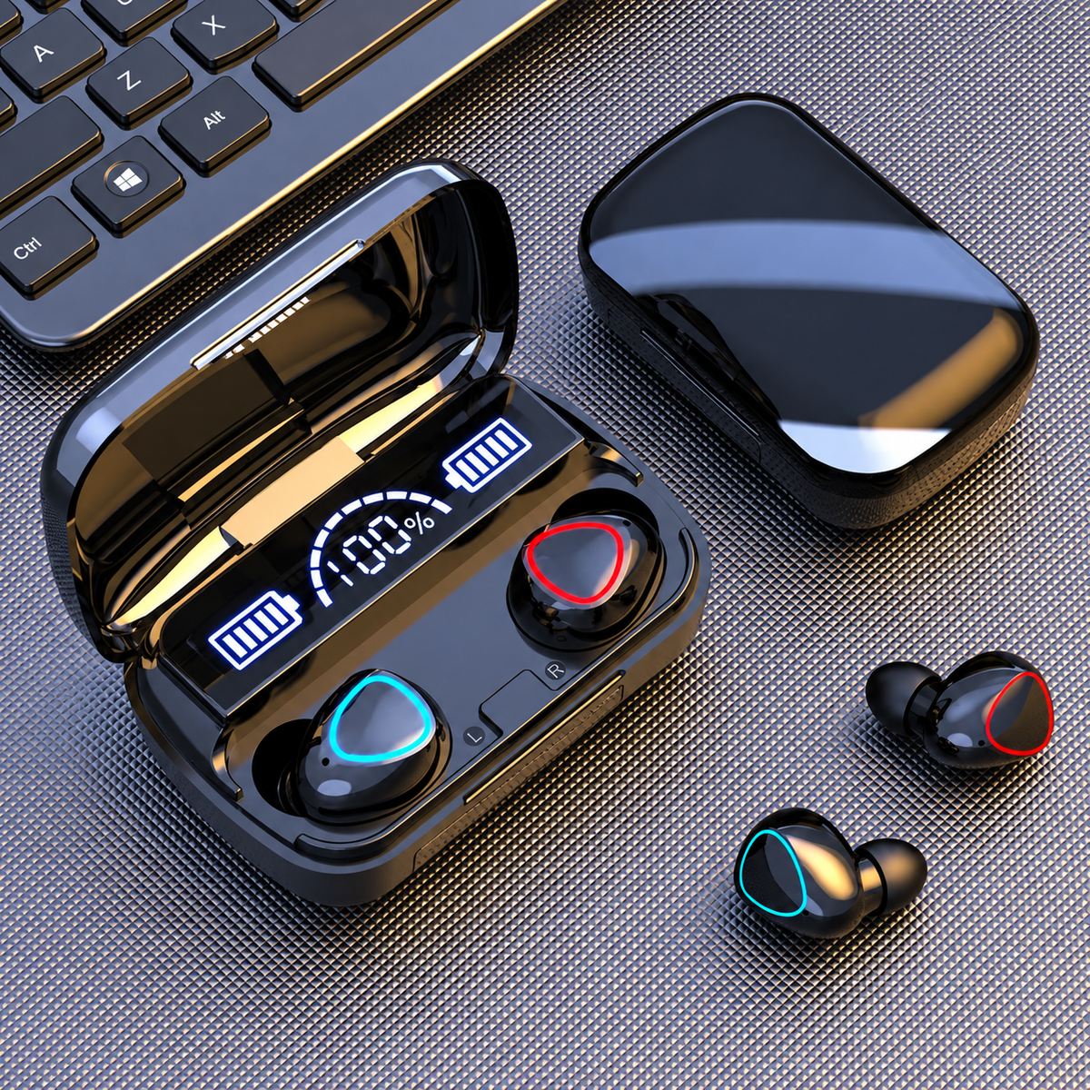 M10 TWS Wireless Bluetooth Earbuds with Charging Case
