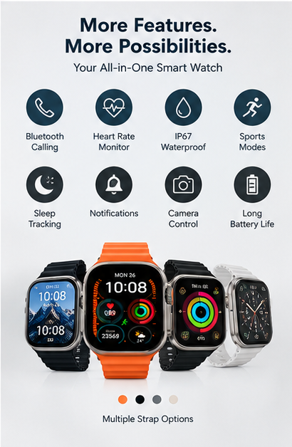 S8 Ultra Bluetooth Smart Watch for men & Women